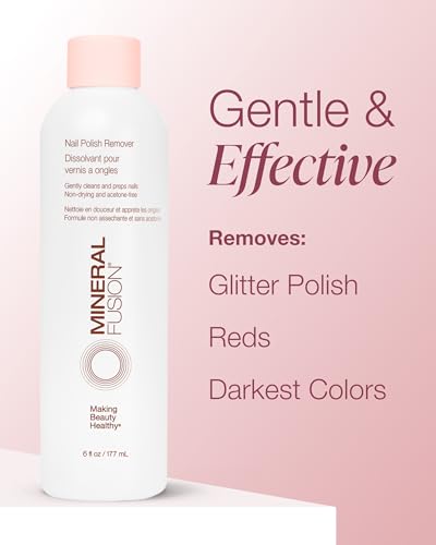 Mineral Fusion Acetone-Free Nail Polish Remover - Non-Drying 6 fl oz