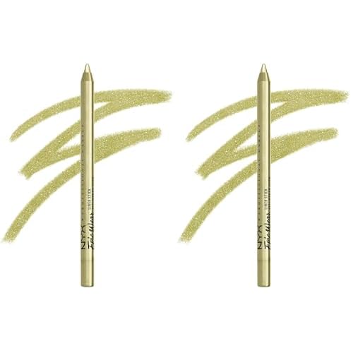 NYX PROFESSIONAL MAKEUP Epic Wear Liner Stick, Long-Lasting Eyeliner Pencil - Chartreuse (Pack of 2)