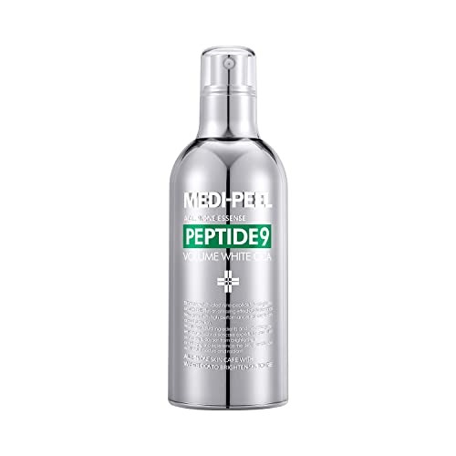 MEDI-PEEL Peptide 9 Volume White Cica Essence 3.38 fl.oz. / 100ml | White Cica Bubble and Peptides Brightening Skin | Korean Skincare, For All Skin Types