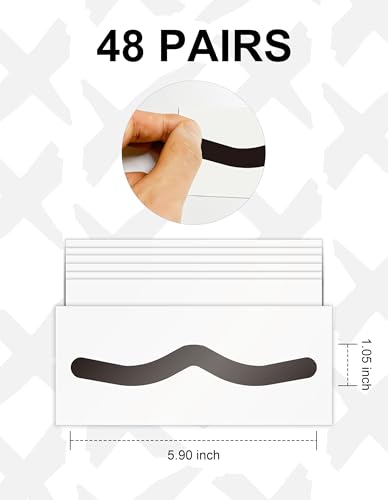 48 Pairs Eye Black Stickers for Sports, Baseball, Football