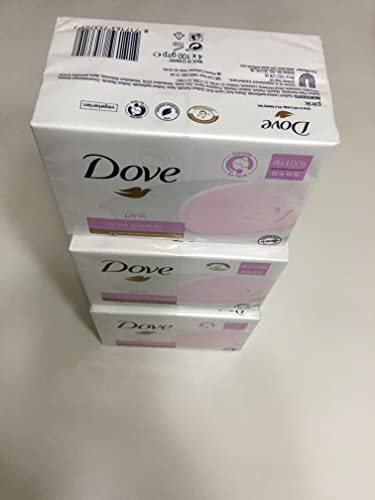 Dove Beauty Bar Pink Soap 4.75 Oz / 135 Gr (Pack of 12 Bars)