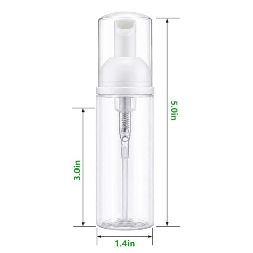 12 Pcs 2oz Foaming Soap Dispenser Bottles - Travel Size