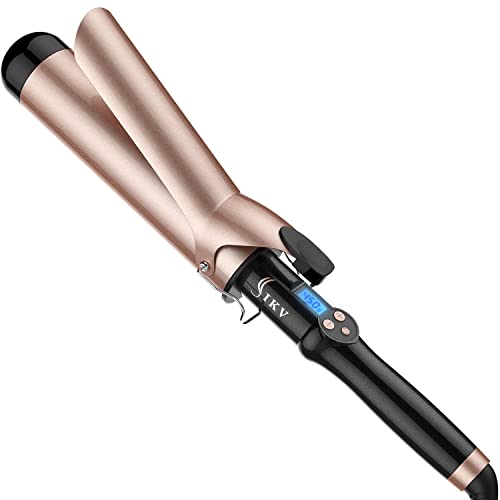 IKV 2 Inch Curling Iron for Long Hair | Ceramic Barrel, Dual Voltage