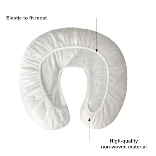 ZMDREAM Disposable Face Cradle Headrest Covers White 75-Pack - Fits Standard Massage & Spa Cushions