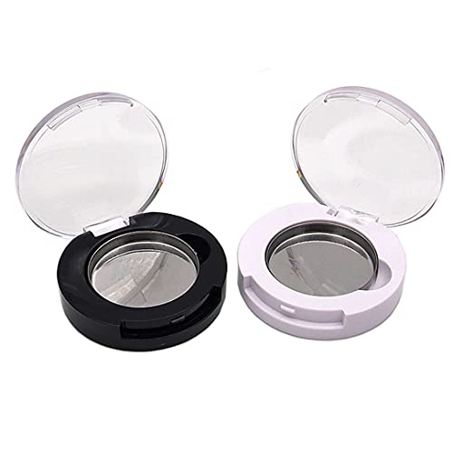 Luzen 4Pcs Round Eyeshadow Containers with Magnet - Empty Refillable
