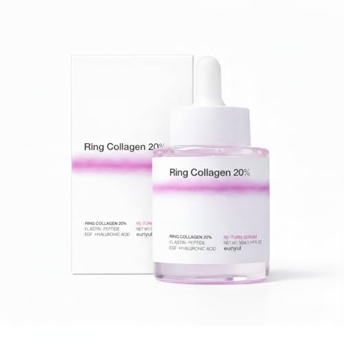 EUNYUL Ring Collagen 20% Face Serum (1.18 fl.oz / 35ml) ? Korean Collagen Serum with 200,000ppm Collagen, Peptides & Niacinamide, Hydrating & Firming Skin Care