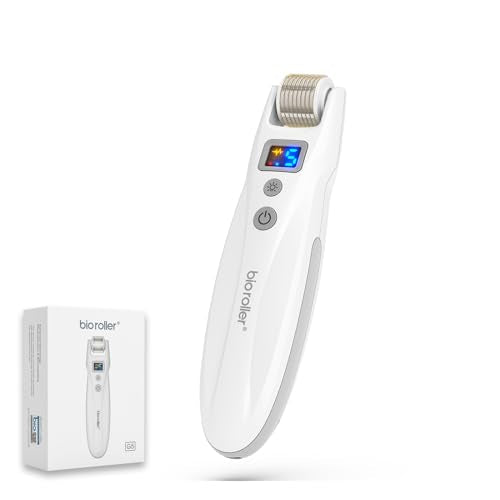 Bioroller G5 Derma Roller Microneedle Roller 0.25mm Micro Needling 540 Titanium Microneedling Skincare Tools for Man & Women