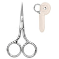 3.8 Inch Stainless Steel Eyebrow Scissors for Men & Women