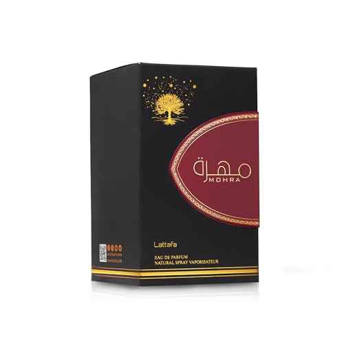 Lattafa Mohra for Unisex Eau de Parfum Spray, 3.4 Ounce / 100 ml