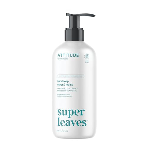 ATTITUDE EWG Verified Liquid Hand Soap, 16 oz Unscented