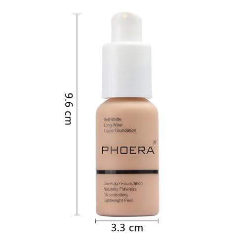 PHOERA Full Coverage Liquid Foundation 30ml - Buff Beige