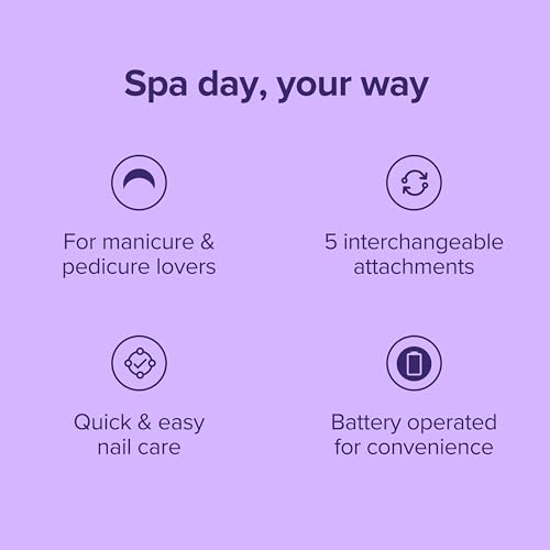 5-in-1 Nail Care System for Manicure & Pedicure with Attachments