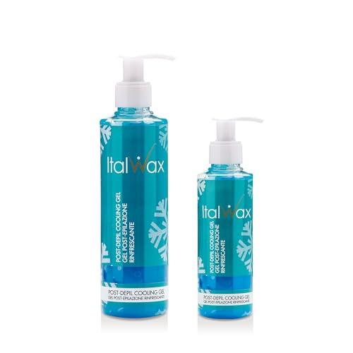 Italwax After Wax Care Lotion - 250ml / 8.45fl.oz - Cooling Gel - Menthol - Moisturizing and removing waxing residues