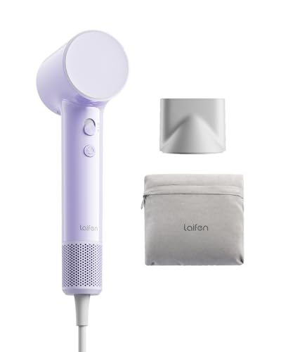 Laifen Air Fast Drying Ionic Travel Hair Dryer - Compact & Lightweight, Purple