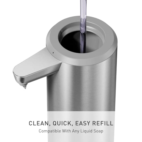 simplehuman Liquid Sensor Pump, 9 oz Touchless Soap Dispenser