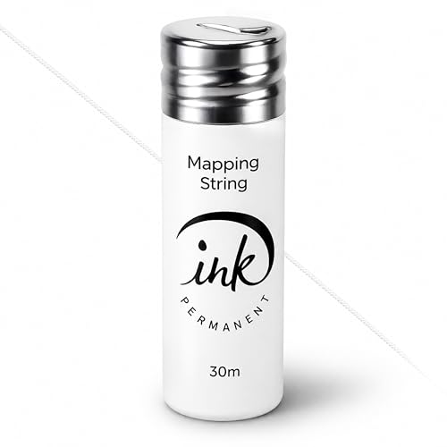 Ink Permanent White Brow Mapping String | 100 ft Pre-Inked