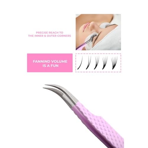 Fiber Tip Lash Tweezers For Eyelash Extension Tweezers Professional