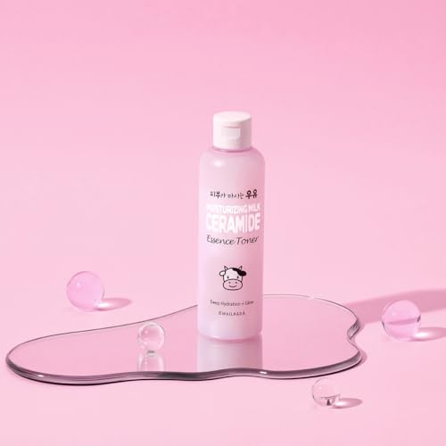 KWAILNARA Ceramide Milk Moisturizing Face Toner (6.76 Fl Oz) ? Korean Toner for Barrier Repair & Deep Hydration | Milk Protein, Shea Butter & Royal Jelly