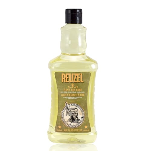 Reuzel Tea Tree 3-In-1 Shampoo, 33.81 oz - Hair, Body & Scalp