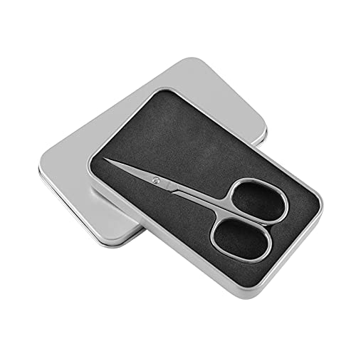 LIVINGO Curved Stainless Steel Cuticle Scissors with Sharp Pointed Tip