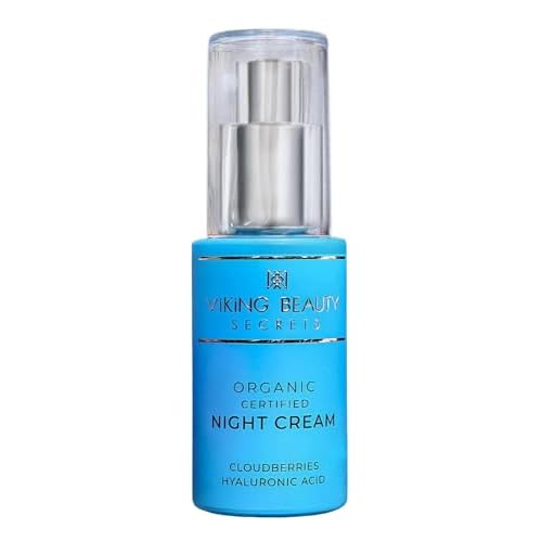 Night Cream - Anti Aging Night Face Cream with Nordic Antioxidant Berries - Hyaluronic Acid Night Cream Moisturizer for Face to Replenish Lost Moisture - 1 Fl Oz