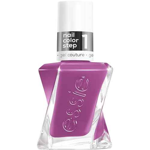 essie Gel Couture Nail Polish, Long Lasting Purple Nail Polish, Vegan, Strut With It, 0.46 fl oz