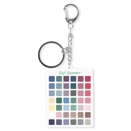 Seasons Color Analysis Swatch Keychain | Portable Seasonal Palette