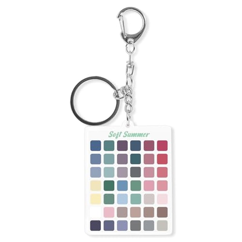 Seasons Color Analysis Swatch Keychain | Portable Seasonal Palette