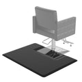 OmySalon 3' x 4' Barber Floor Mat Anti Fatigue for Stylist Standing, 3/4'' Thick Comfort Hair Matt Square Base for Salon Styling Chair, Hair Cutting Hairdressing Beauty Equipment