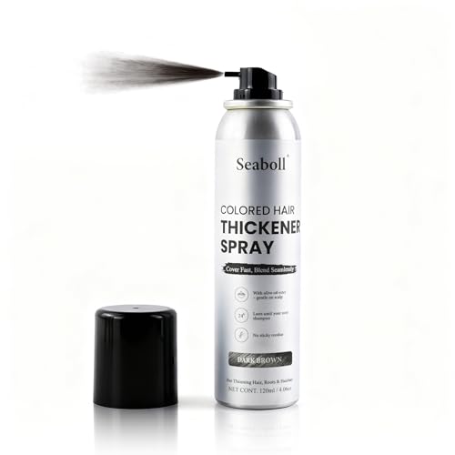Seaboll Root Touch Up Hair Color Spray Dark Brown 4oz - Natural Gray Coverage