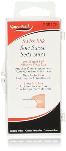 SuperNail Swiss Silk Wrap Tabs - 40 Count Self-Adhesive