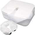 Disposable Face Cradle Covers 500 Pack - Soft Cotton Massage Headrest Covers