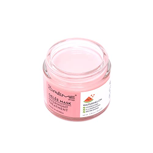 The Crème Shop Korean Skincare | Overnight Gel Mask for Moisturizing and Hydrating, Anti-Aging, Brightening, Relief facial skin care - 2.36 oz (Watermelon)