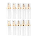 10 Pcs 1.7Oz Lash Shampoo Bottles Foam Bottle with Gold Pump Empty Travel Foaming Dispensers for Soap,Shampoo(Gold,White)