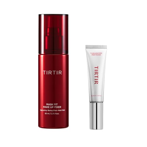 TIRTIR Flawless Duo - Red Makeup Fixer & Pore Prep Primer Set