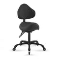 Ergonomic Saddle Chair with Back Support - 400 lb Capacity