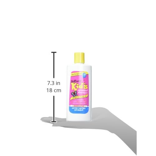 Sulfur 8 Anti-Dandruff Shampoo for Kids 7.5 oz ? Gentle Medicated Dandruff Control for Itchy Scalp, Mild Cleanse with Kid-Friendly Fresh Fragrance for Children & Sensitive Scalps