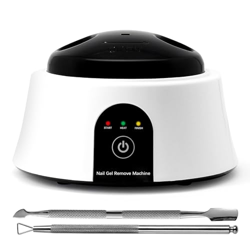 Soak off Bowl, Electric Nail Soaking Bowl for Acrylic Nails Gel Polish Remover, with Stainless Steel Silver Cuticle Pusher