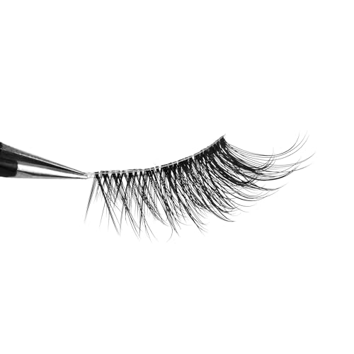Half False Eyelashes Cat Eye 16 Pairs Clear Band Lashes
