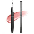 Black Retractable Lip Brush Set - Lipstick, Lip Gloss & Lip Liner Applicator for Women & Girls