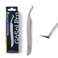 Pro Lash Tweezers for Eyelash Extensions, Professional Expert Eyelash L-shape Tweezers for High Precision Pick/Fan/Wiggle/Apply; 420 Stainless Steel Lash Tweezer for Volume & Classic Lashes