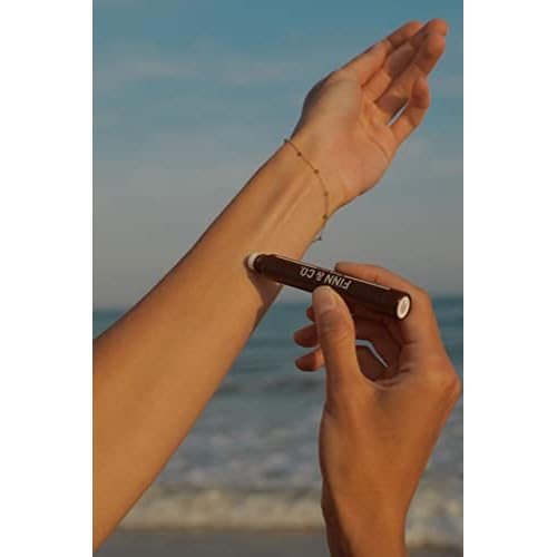 FINN & CO. Black Sand Rollerball Fragrance Oil - Long Lasting Unisex Scent with Beachy Notes - Compact & Spill Proof Rollerball Perfume - Travel Size Perfume for Women & Men | 0.34 oz