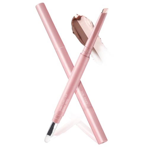 Plman Under Eye Highlighter Stick Duo with Brush, Waterproof