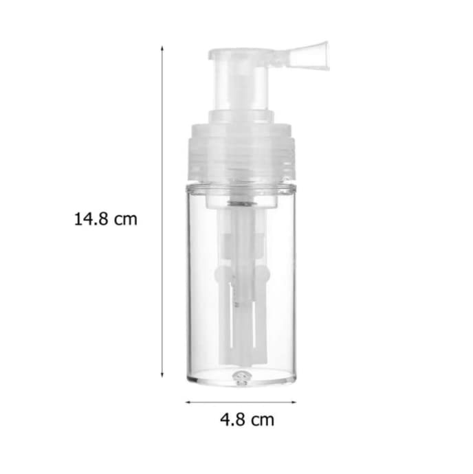 Duehut 110ml Portable Refillable Powder Spray Bottle with Locking Nozzle for Cosmetics & Hair Care