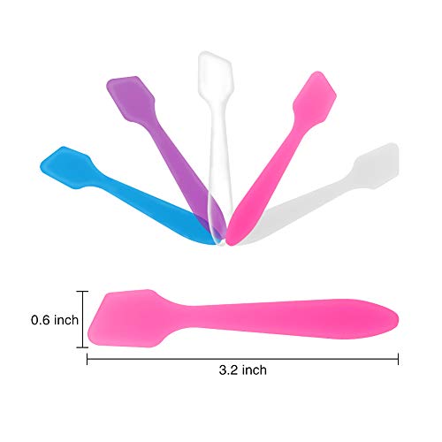 300 Pack MINI Makeup Spatulas, Reusable Cream Tip Spatulas Frosted Cosmetic Spatulas Scoops by Accmor