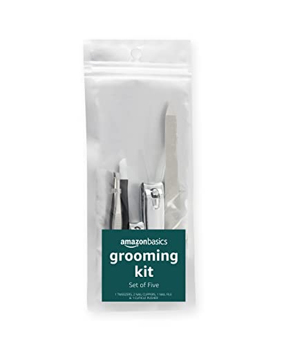5-Piece Nail Care Grooming Kit - Manicure & Pedicure Set