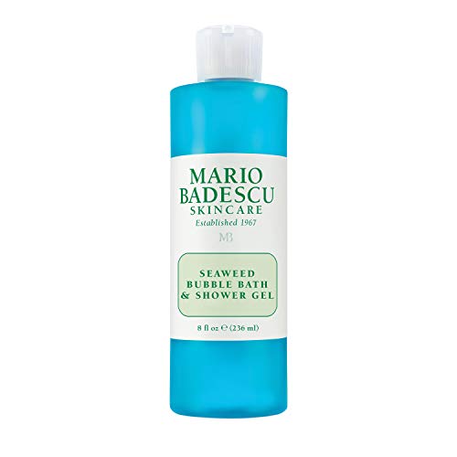 Mario Badescu Seaweed Bubble Bath & Shower Gel - 2-in-1 Daily Moisturizing Body Wash for Men and Women - Body Care Enriched with Marine-Like Fragrance - Revitalizes Skin from Head to Toe, 8 Fl Oz