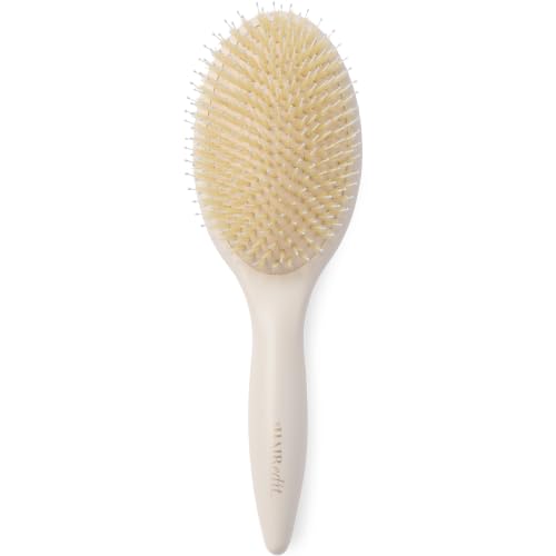 The Hair Edit Finish & Shine Boar Bristle Hairbrush - Cream, Regular