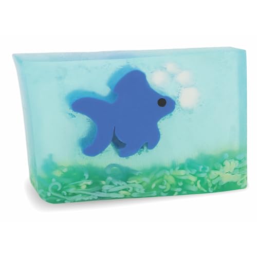 Primal Elements Glycerin Bar Soap | Helps All Skin Types, Sensitive, Oily & Dry Skin | NO PARABENS, VEGAN, GLUTEN FREE, 100% VEGETABLE BASE - (Ginger Fish)