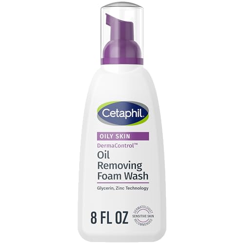 Cetaphil Pro Oil Removing Foam Wash,Foaming Facial Cleanser,Fragrance Free Formula Suitable for Sensitive Skin,8 Fluid Ounce,(Pack of 6)
